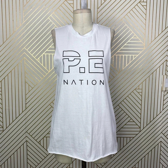 P.E Nation Base Load Tank Top in White Size Small *Flawed - Picture 2 of 12